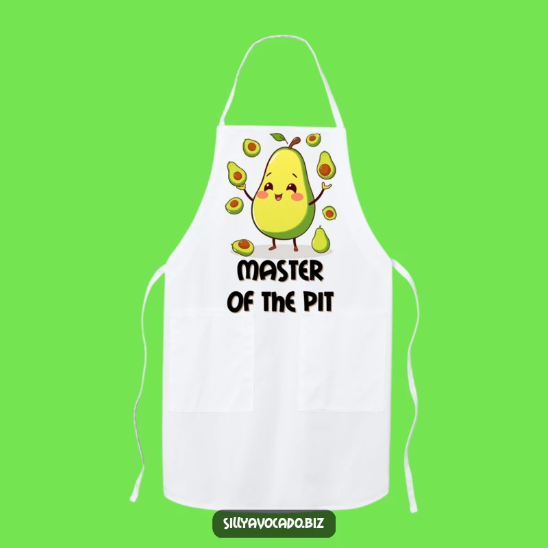 Funny Avocado Juggling Apron - Chef's Hilarious Kitchen Companion Gift