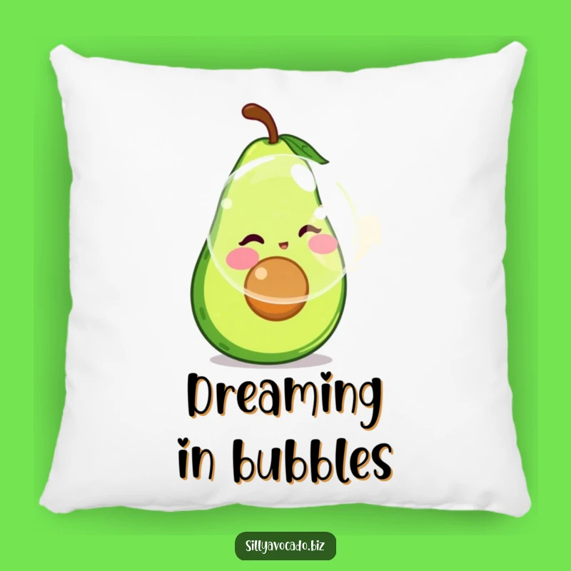 Funny Bubble Avocado Pillow - Cozy and Hilarious Accent for Playful Decor!