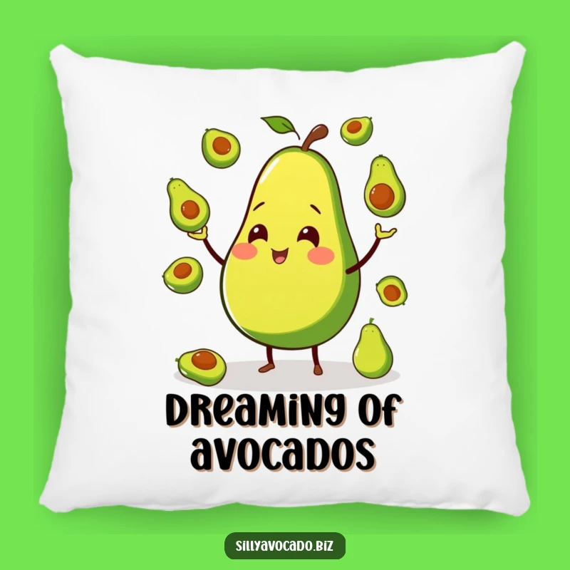 Funny Avocado Juggling Pillow - Cozy Comfort and Fruit Fun Gift