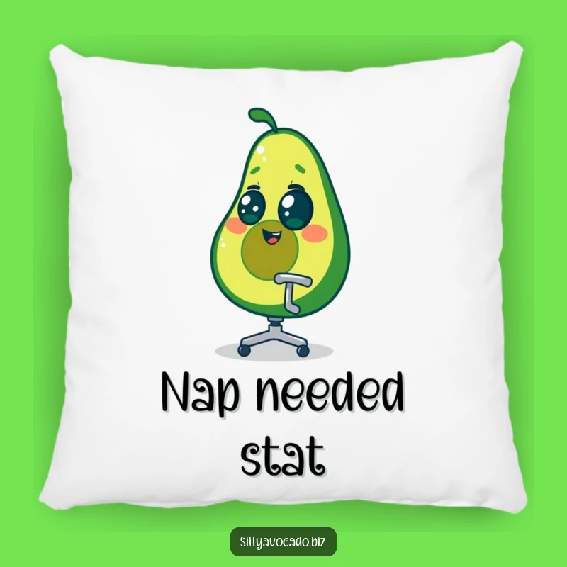 Funny Dizzy Avocado Pillow - Comfy & Hilarious Office Spin Accent