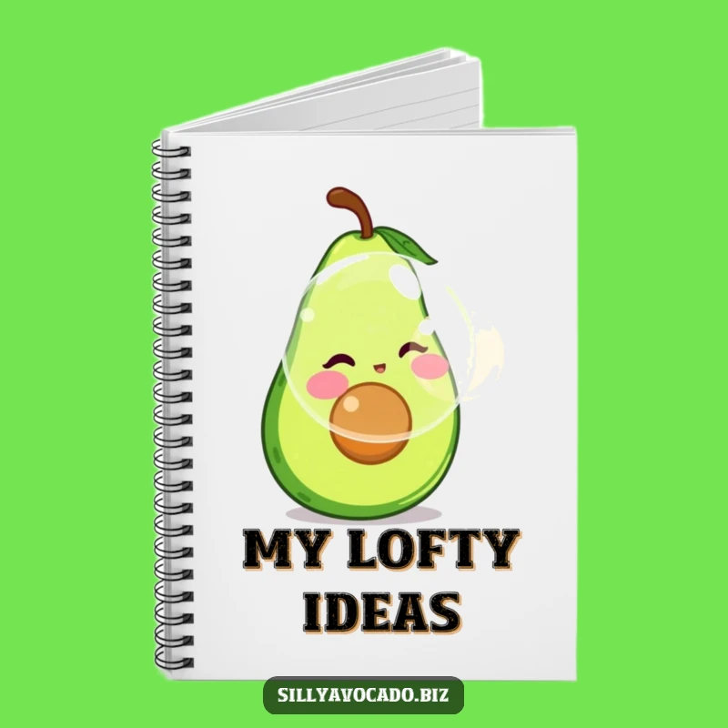 Funny Bubble Avocado Notebook - Hilarious Journal for Ideas and Daydreams!
