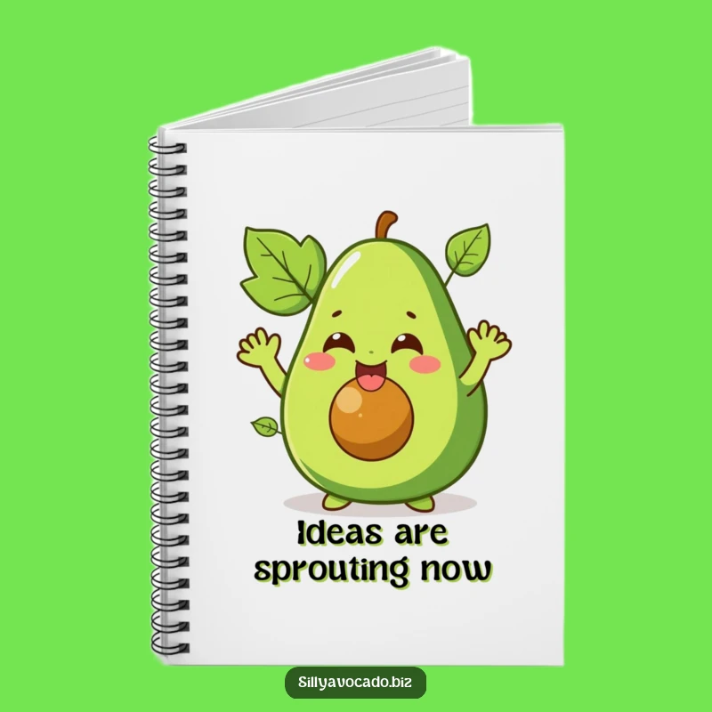 Funny Waving Avocado Notebook: Giggling Journal - Perfect Funny Gift!