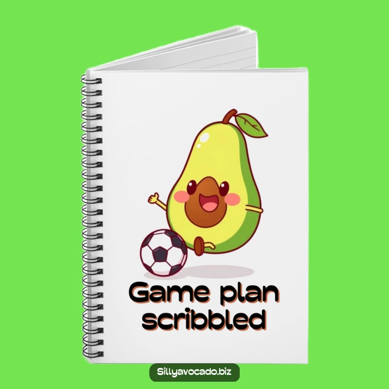 Funny Avocado Soccer Player Notebook - Hilarious Journal for Ideas and Doodles