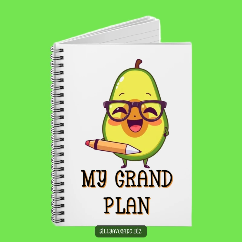 Funny Avocado Scholar Notebook - Jot Down Witty Ideas