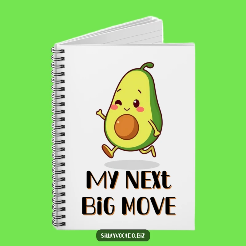 Funny Moonwalking Avocado Notebook: Groovy Journal - Perfect Funny Gift!