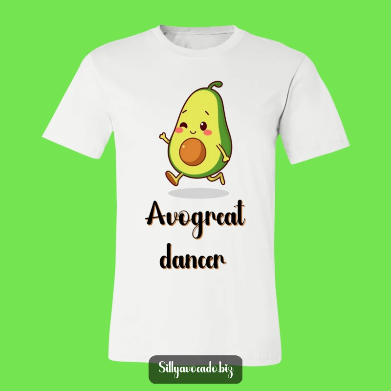Funny Moonwalking Avocado T-Shirt: Groovy Character Tee - Great Funny Gift!