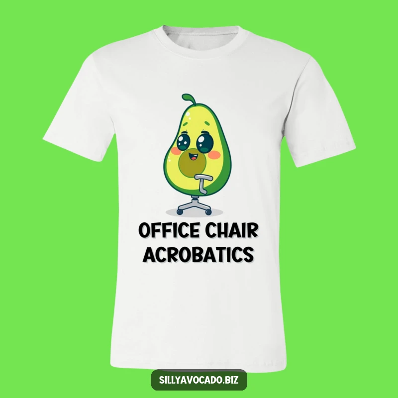 Funny Dizzy Avocado T-Shirt - Hilarious Office Spin Graphic Tee Gift