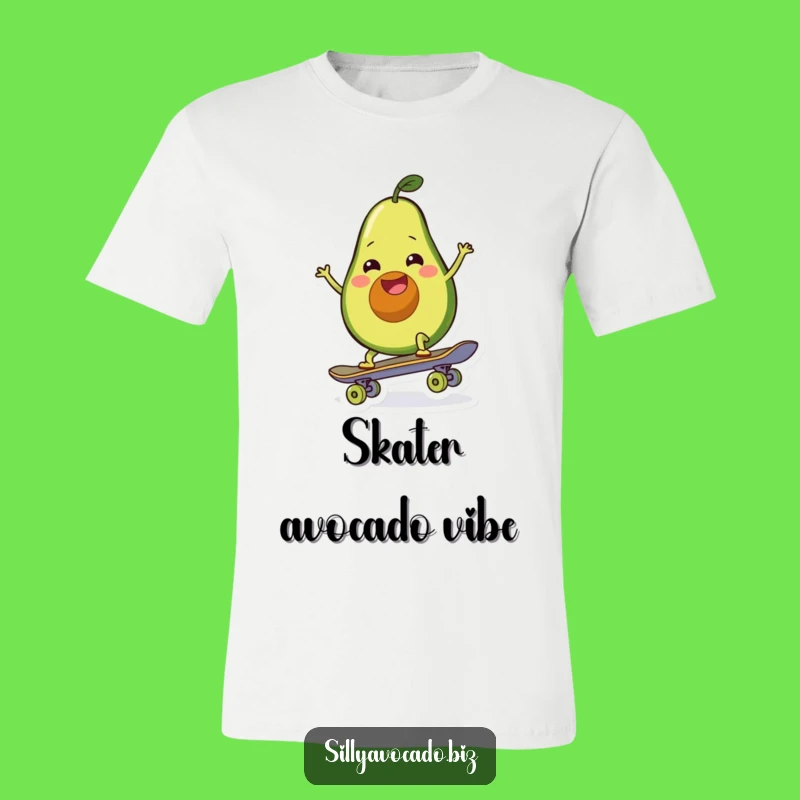 Funny Skate Avocado T-Shirt - Hilarious Tee for Board Enthusiasts!