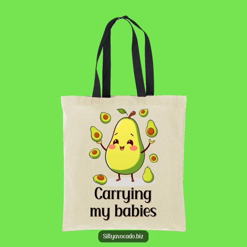 Funny Avocado Juggling Tote Bag - Carry Your Fun Fruit Style